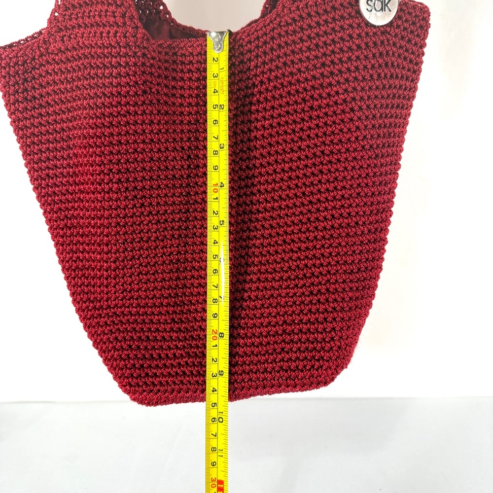 The Sak Red Crochet Tote, NWOT - Picture 4 of 10